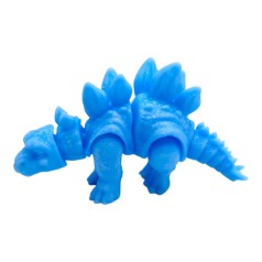 Игрушка подвижная 3D Динозавр 18 см, Стегозавр (ГОЛУБОЙ)