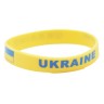 Браслет силиконовый Украина, 12 мм жовтий