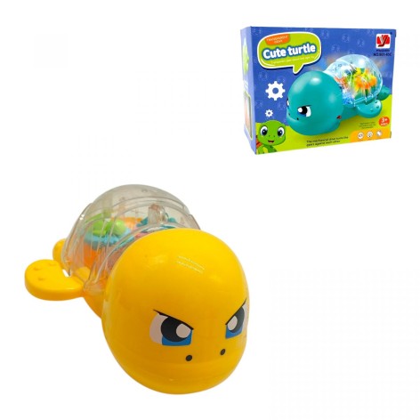 Черепаха подсветки, мелодия, (ЖЕЛТАЯ)
