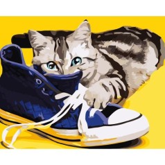 Картина по номерам "Игривый котенок"