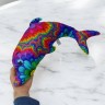 Мягкая игрушка Дельфин Радужный 40 см