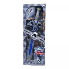 Меч с подсветкой и звуком, 35 см (серый)