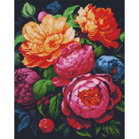 Алмазная мозаика "Красочный букет" 40х50 см