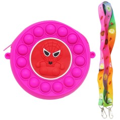 Сумочка Pop IT коло малинове