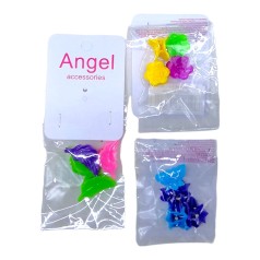 Заколка-краб NJ-072 Angel accessories 4 штуки, мікс видів