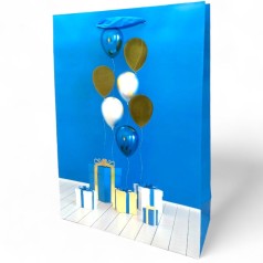 Пакет бумажный (48х12х33 см) микс видов