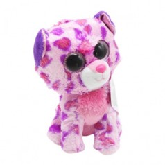 Мягкая игрушка Глазастик "Леопард", розовый