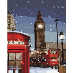 Картина по номерам "Зима в Лондоне" ★★★★