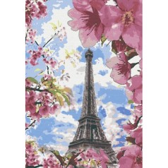Набір для розпису "Квітучий Париж" (28x40)
