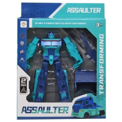 Трансформер пластиковый "Assaulter" (бирюзовый)