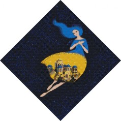 Алмазная мозаика "Берегиня Владимирская @MosyakArt" 40х40см