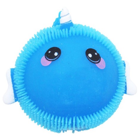 Игрушка-антистресс “Нарвал”, свет (синий)