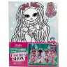 Картина за номерами зі стразами для дітей "L.O.L. Surprise! O.M.G. Fashion show Twist Queen" 30х40 см