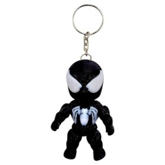 Брелок (3d печать) "MARVEL \ МАРВЕЛ: СИМБИОТ ВЕНОМ + ЧЕЛОВЕК ПАВУК \ SPIDERMAN", 7 см