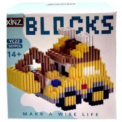Конструктор детский 3D фигурка "Бульдозер" 507 деталей 14+