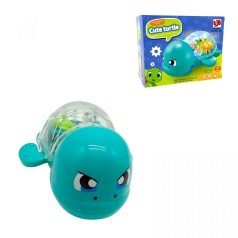 Черепаха подсветки, мелодия, (БИРЮЗОВАЯ)