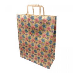 Пакет бумажный с ручками бурый 32х15х42см.