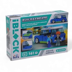 Конструктор Kids hits IBLOCK JUNIOR арт. KH17/001/2 161дет., полиция короб. 24*16*6 см