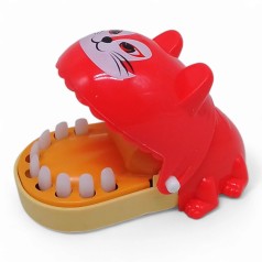 Іграшка-кусачка Зубастик “Котик”, кораловий