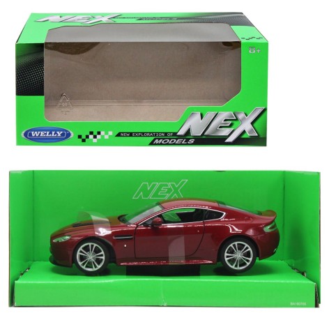 Машина металл Aston Martin V12 Vantage 1:24 вишневая