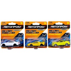 Машина металлическая АВТОПРОМ, 1:64, микс видов (планшет 10*3,5*12 см)