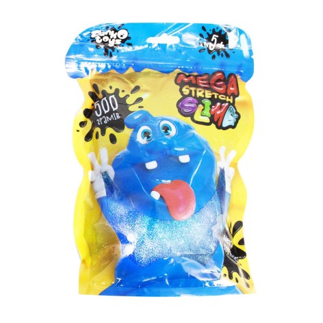 Вязкая масса "Mega Stretch Slime" пакет 500г голубой