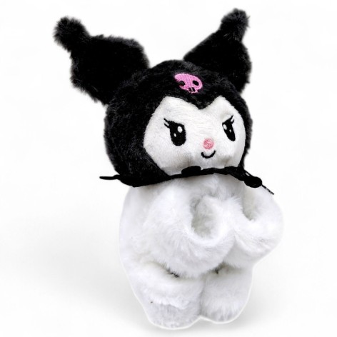 Мягкая игрушка на руку Аниме "KUROMI" 18 см (ЧЕРНАЯ)