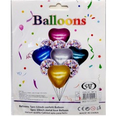 Шарики перламутровые фигурные (10 шт)