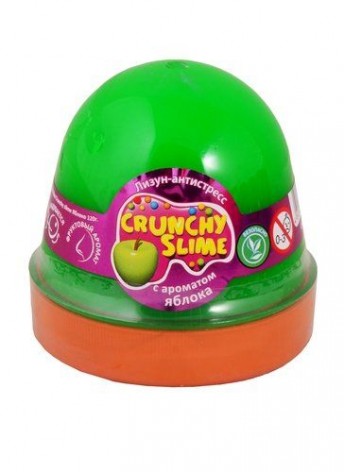 Лизун-антистресс "Crunchy Slime: Яблоко" 120 г