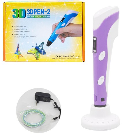 Набор 3D-ручка в коробке (фиолетовый)