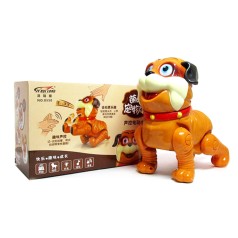 Муз.собачка 0550 (48шт/2) батар.,свет, муз.,в коробке 23*11*15см