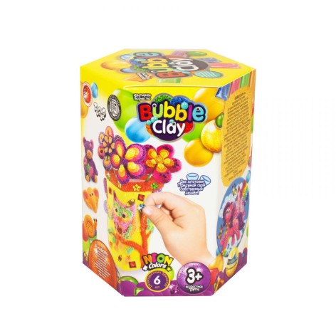 Набір творчої творчості "BUBBLE CLAY: кульковий пластилін" (рус)