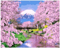 Картина по номерам "Весна в Японии" ★★★★