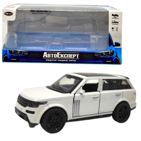 Машинка "Авто Експерт" металопластик, 1:36, звук, світло, інерція (БІЛИЙ)