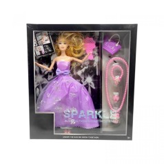 Кукла 29см (ФИОЛЕТОВА)