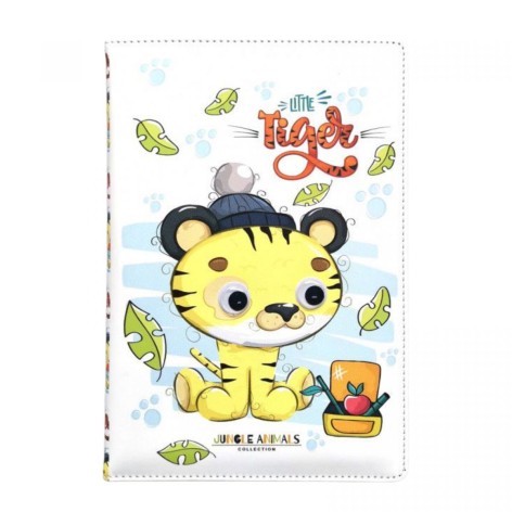 Блокнот Кожзам,А5, 64 аркуші, (ТИГРИК)