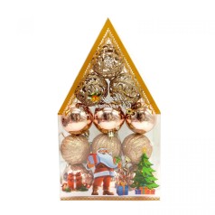 Елочные шарики яркий фейерверк 5 см, 12 шт., набор