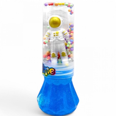 Слайм з іграшкою "Космонавт" 17,5 см (блакитний)