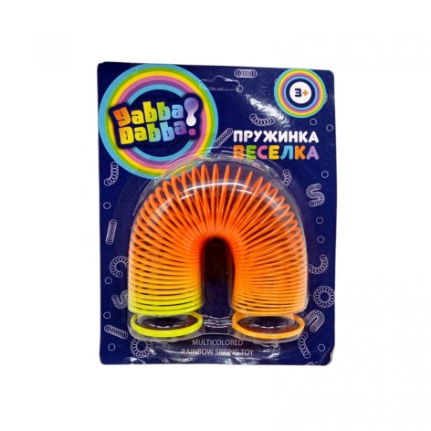 Пружинка "Радуга" планшет 12,5*7*19 см (микс видов)