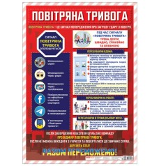 Плакат-пособие "Воздушная тревога" (укр)