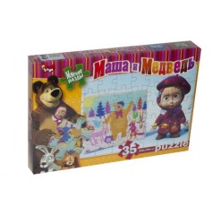 Мягкие пазлы "Маша и медведь: художник", 35 эл. 