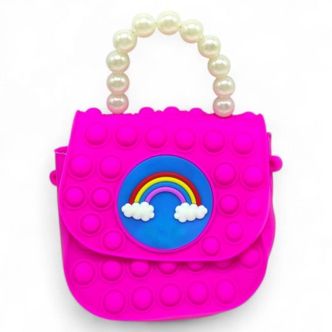 Сумочка "Popit" (Радуга малиновая)