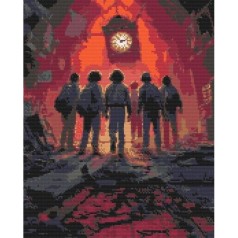 Алмазная мозаика "Очень странные дела" 40х50 см