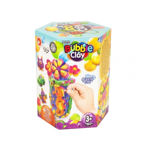 Набір творчої творчості "BUBBLE CLAY: кульковий пластилін" (рус)