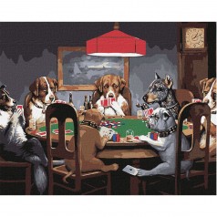 Картина по номерам "Игра в покер"