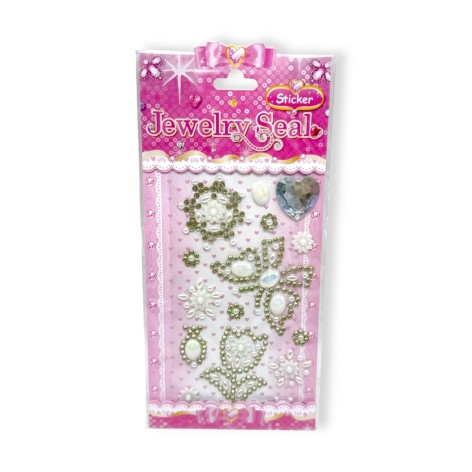 Наклейки-стразы (белый)