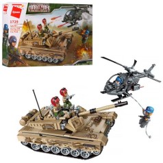 Пластиковый конструктор "Combat zones. Air raid heavy armored tank", 712 дет