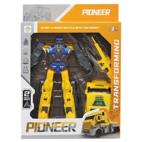 Трансформер пластиковый "Pioneer" (желтый)