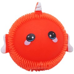 Игрушка-антистресс “Нарвал”, свет (оранжевый)