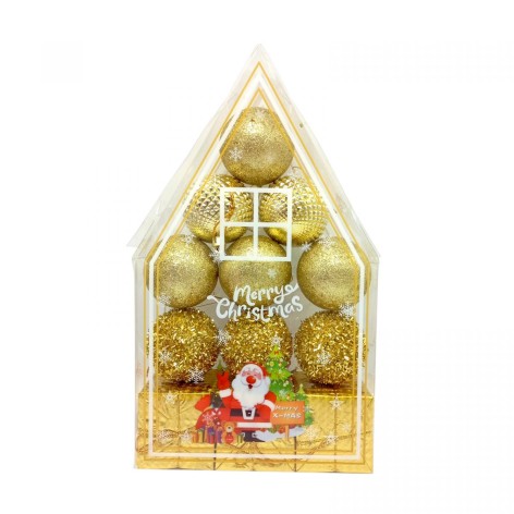 Елочные шарики золотой вечер 5 см, 12 шт., набор